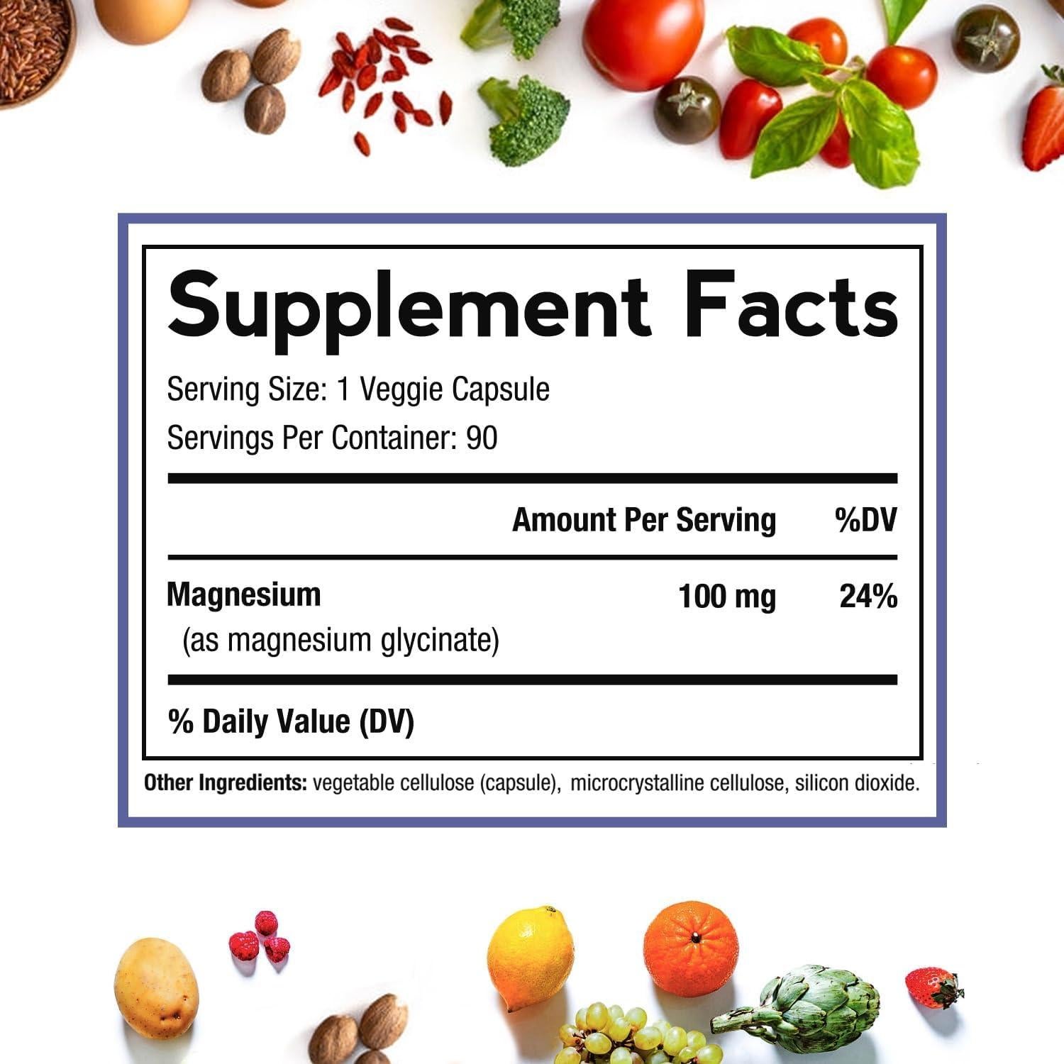 Suplemento Glicinato de Magnesio Recetas del Doctor 90 Cápsulas