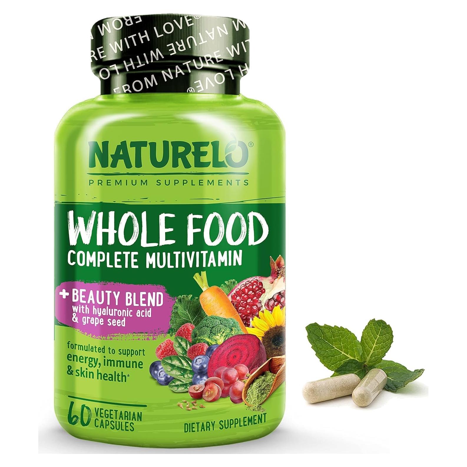 Multivitamina NATURELO 60 Cápsulas Veganas para Belleza