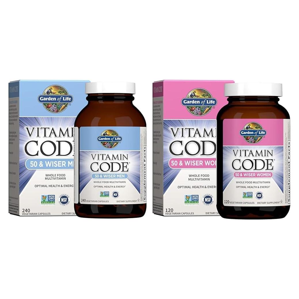 Multivitamínico Jardín de la Vida 50+ Hombres y Mujeres 240/120 Cápsulas