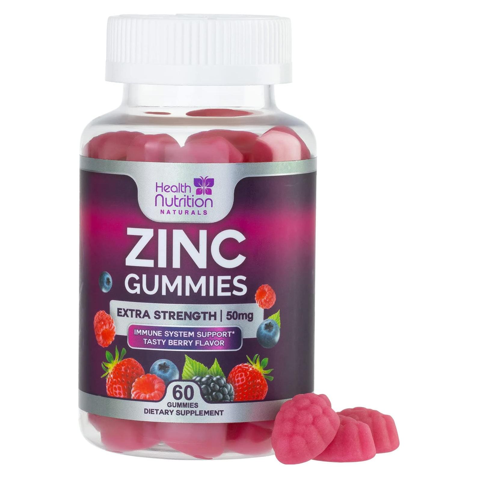 Gominolas de Zinc 50mg Health Nutrition - 60 Unidades Veganas