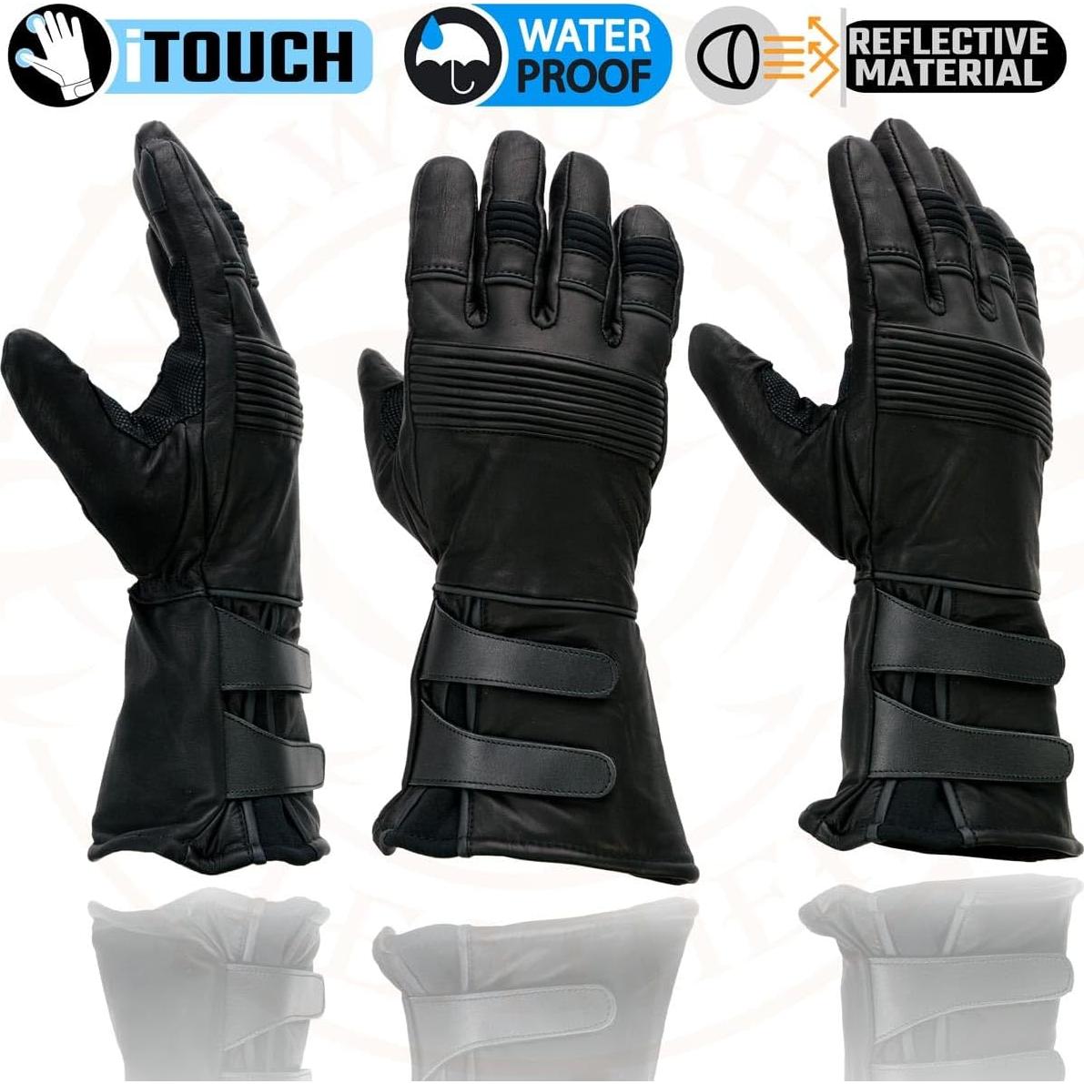 Guantes de Cuero de Invierno Milwaukee Leather MG7505 para Hombre
