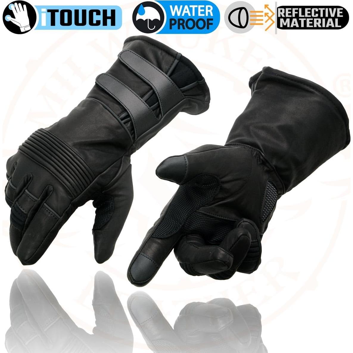 Guantes de Cuero de Invierno Milwaukee Leather MG7505 para Hombre