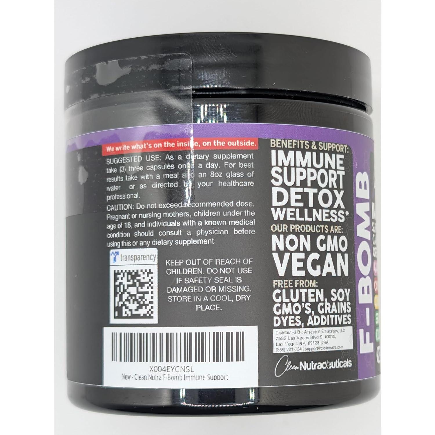 Suplemento Inmunológico Orgánico Clean Nutra 1000mg Vitamina C