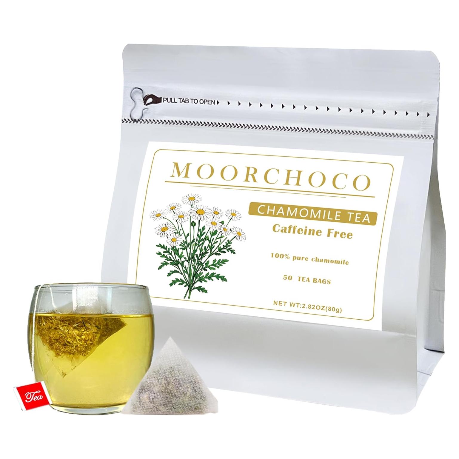 Té de Manzanilla Puro Kunming - 50 Bolsitas 80g Sin Cafeína