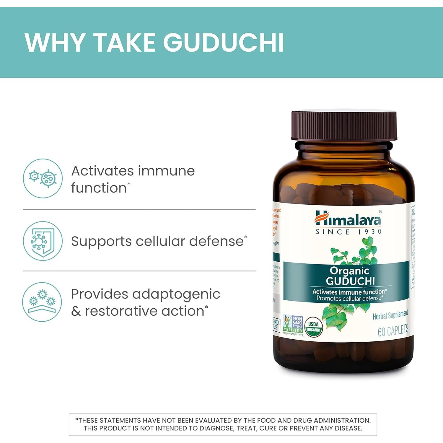 Himalaya Orgánico Guduchi 700 mg 60 Tabletas Inmunidad