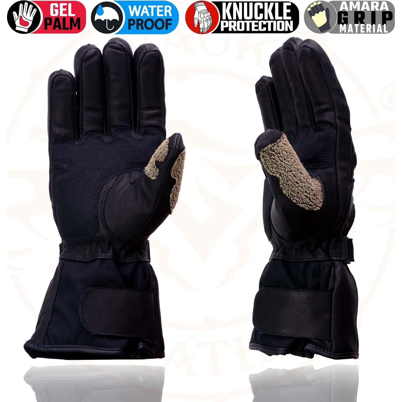 Guantes de Cuero Invierno Hombre Milwaukee Leather MG7505