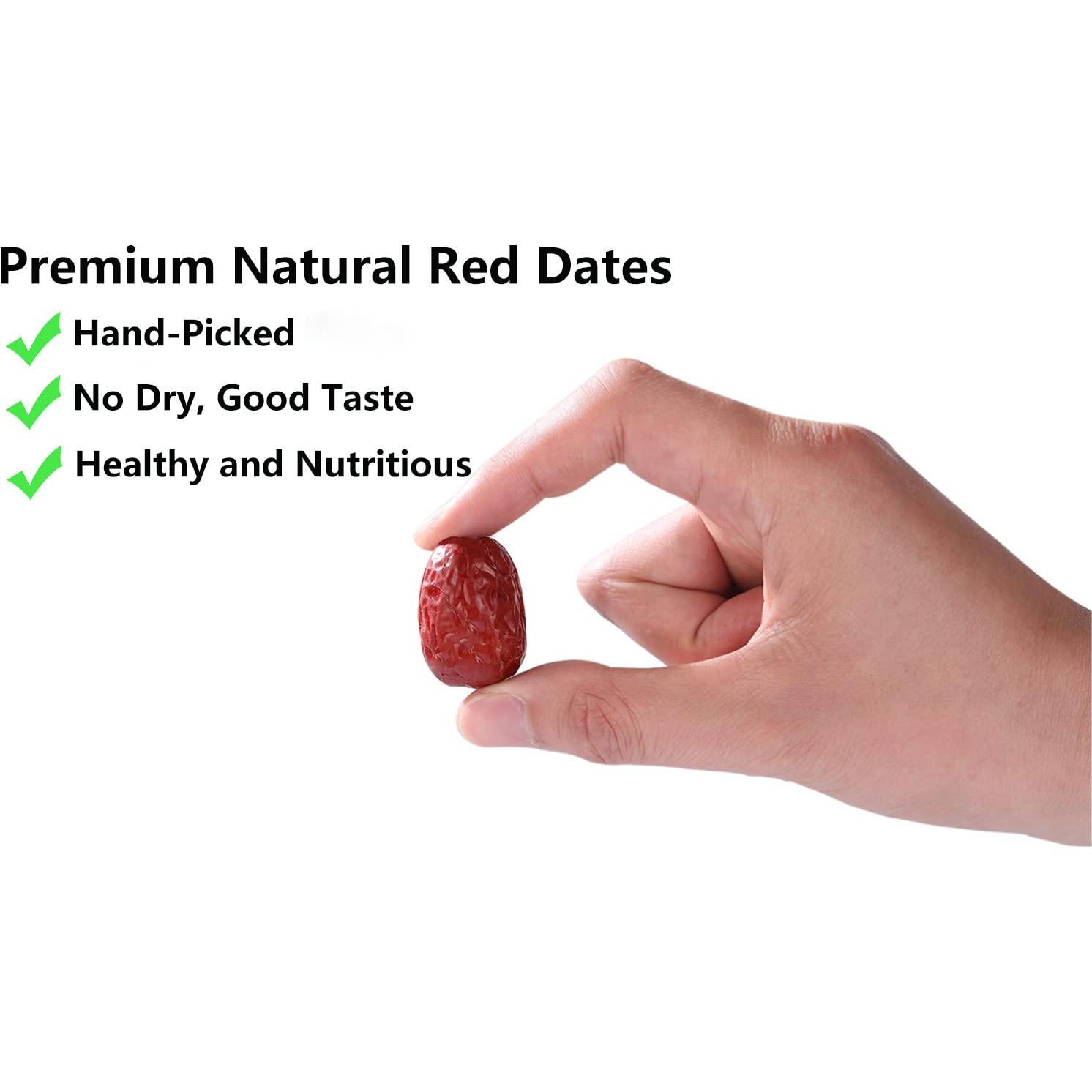 Dátiles Rojos Jujube YILINSHA 453g 100% Naturales