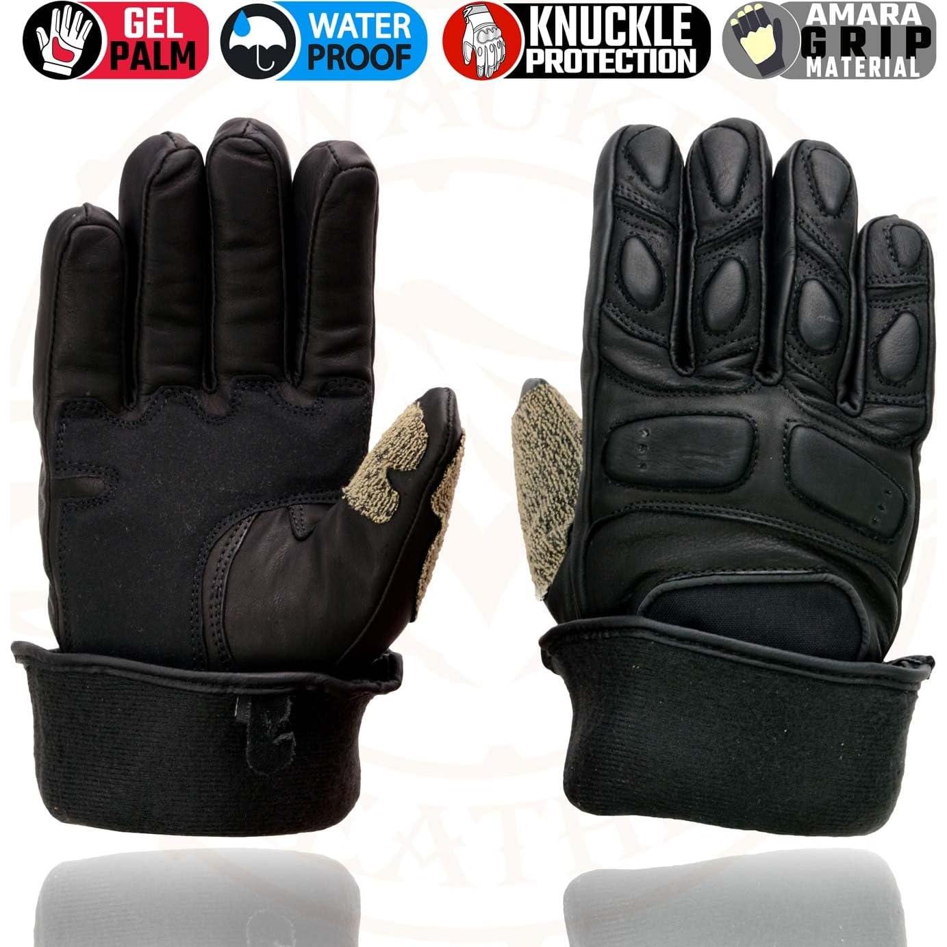 Guantes de Cuero Milwaukee Leather MG7505 para Motocicleta
