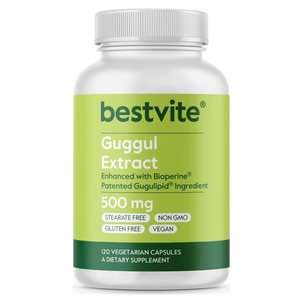Extracto de Guggul 500mg Bestvite - 120 Cápsulas Veganas