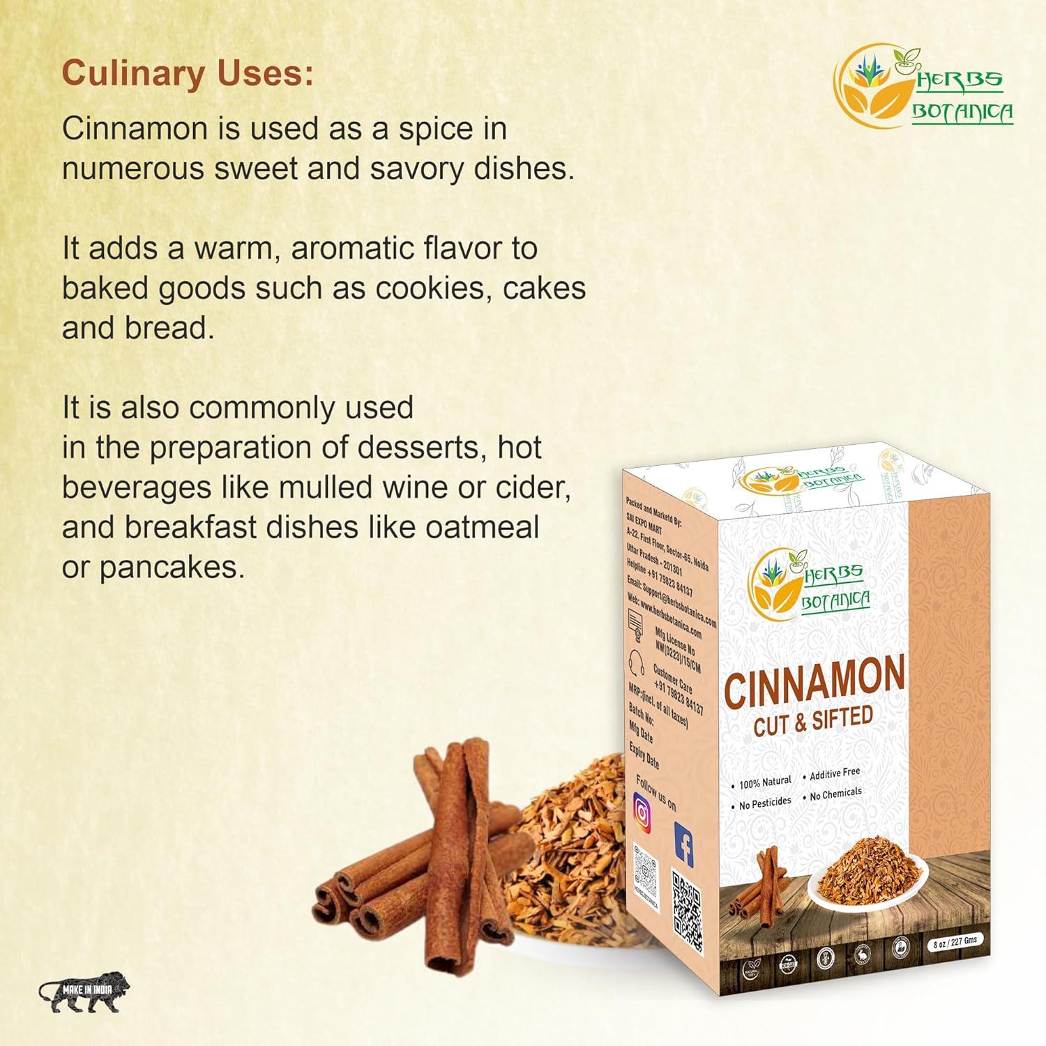 Chips de Canela Premium Herbs Botanica 226.8 g - Sabor y Aroma