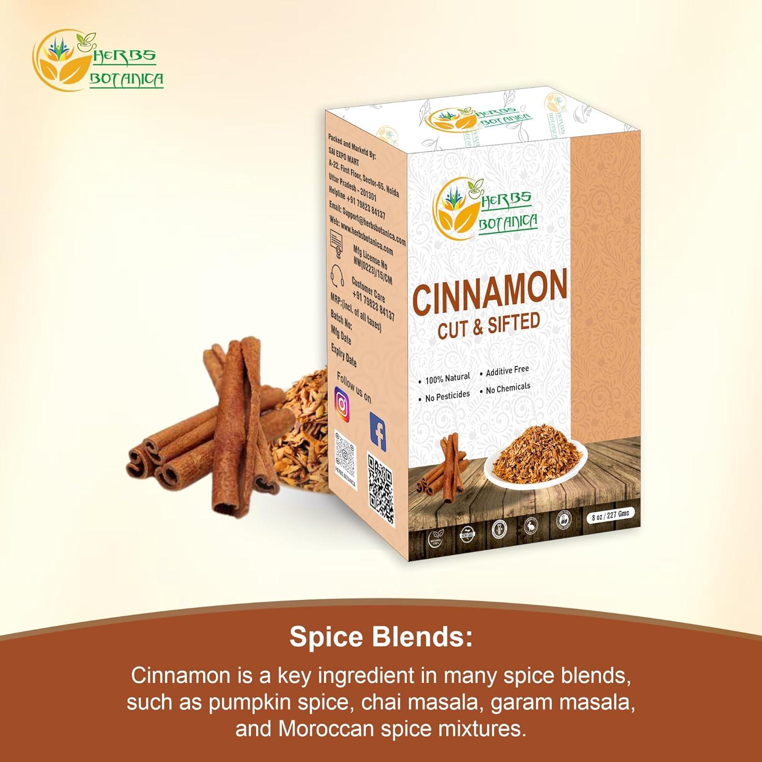 Chips de Canela Premium Herbs Botanica 226.8 g - Sabor y Aroma