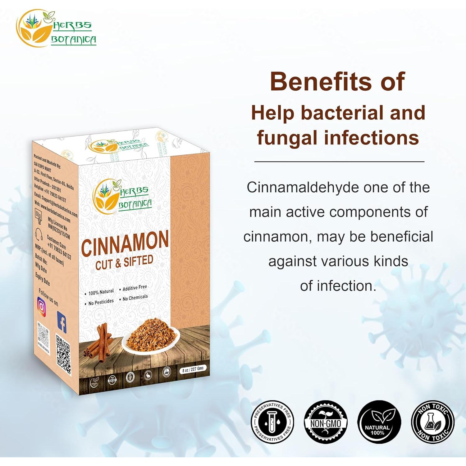 Chips de Canela Premium Herbs Botanica 226.8 g - Sabor y Aroma