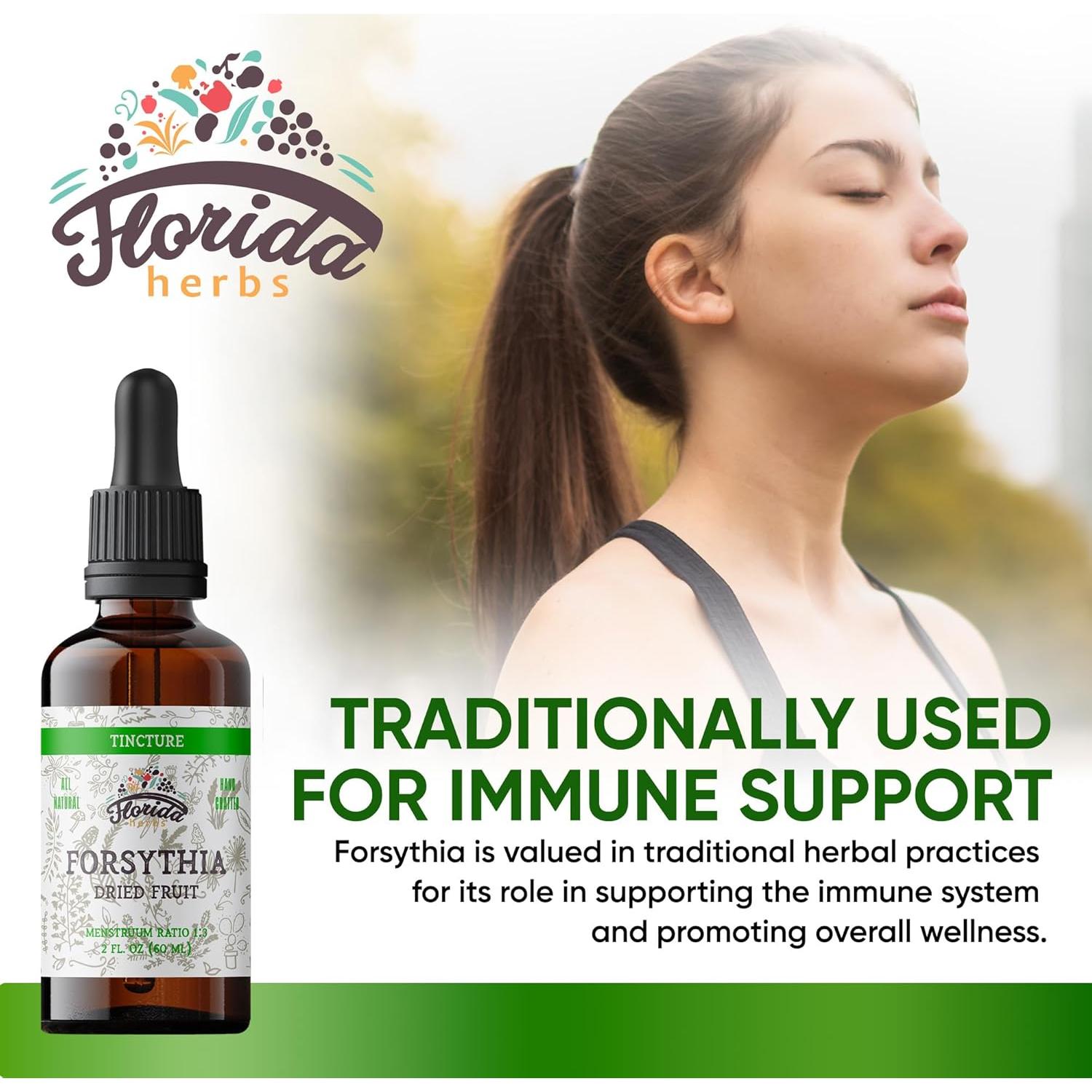 Tintura Orgánica de Forsythia Florida Herbs 59 ml Suplemento Salud