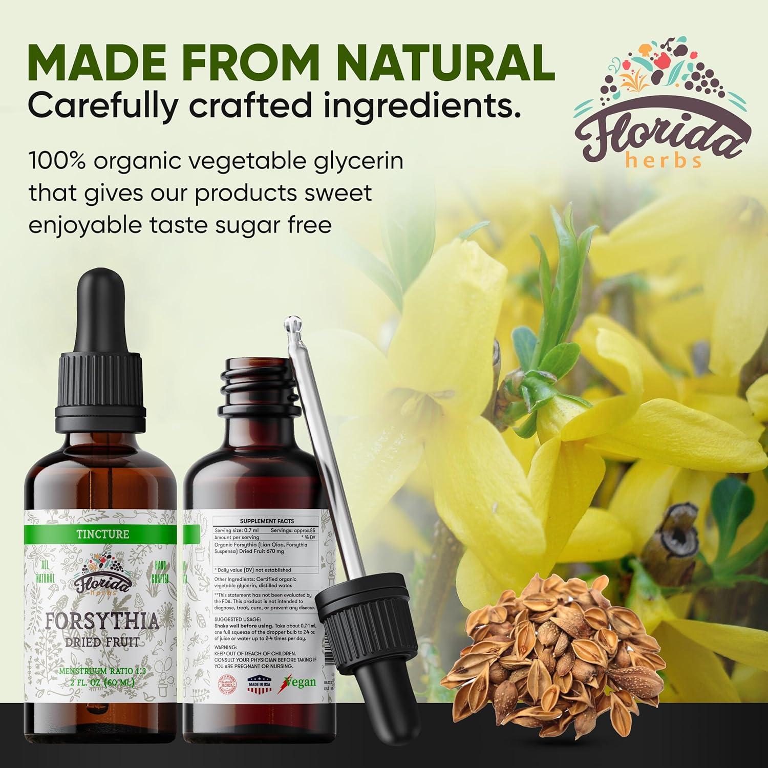 Tintura Orgánica de Forsythia Florida Herbs 59 ml Suplemento Salud