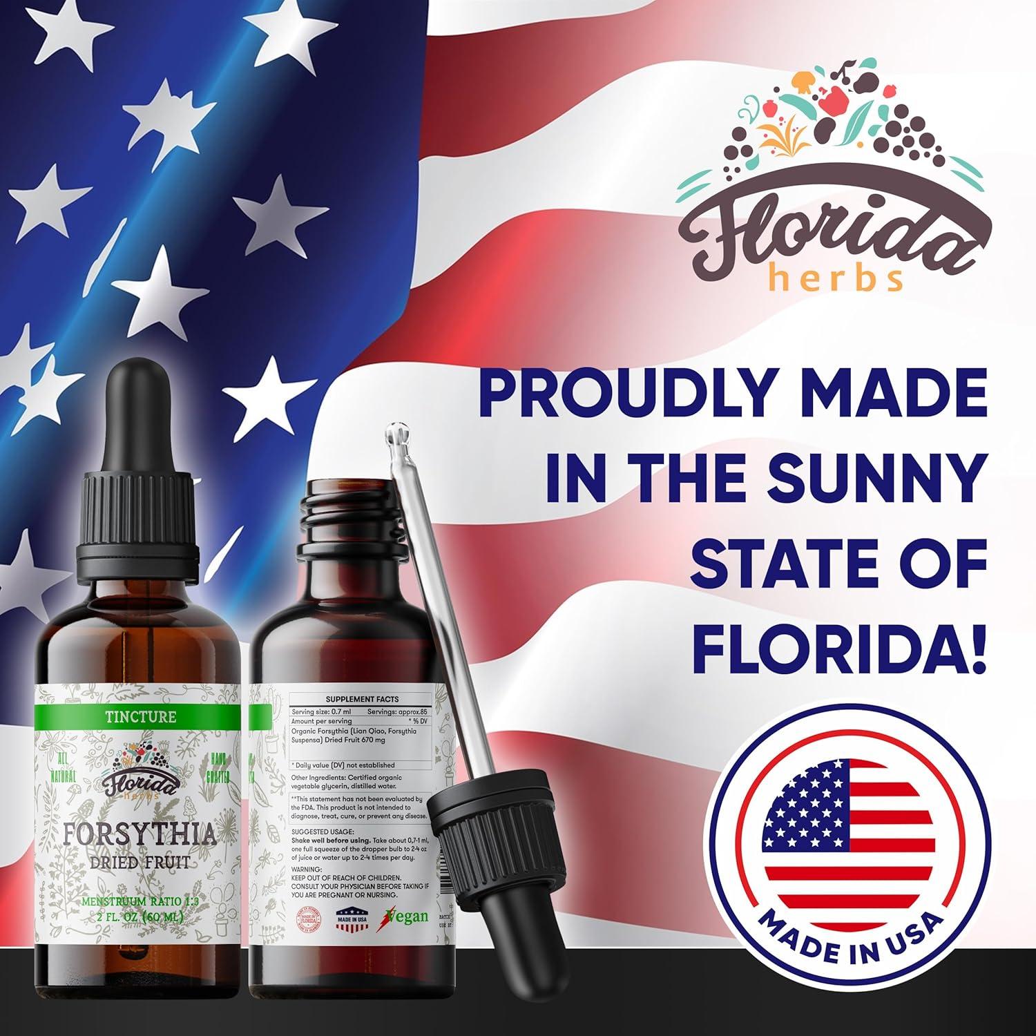 Tintura Orgánica de Forsythia Florida Herbs 59 ml Suplemento Salud