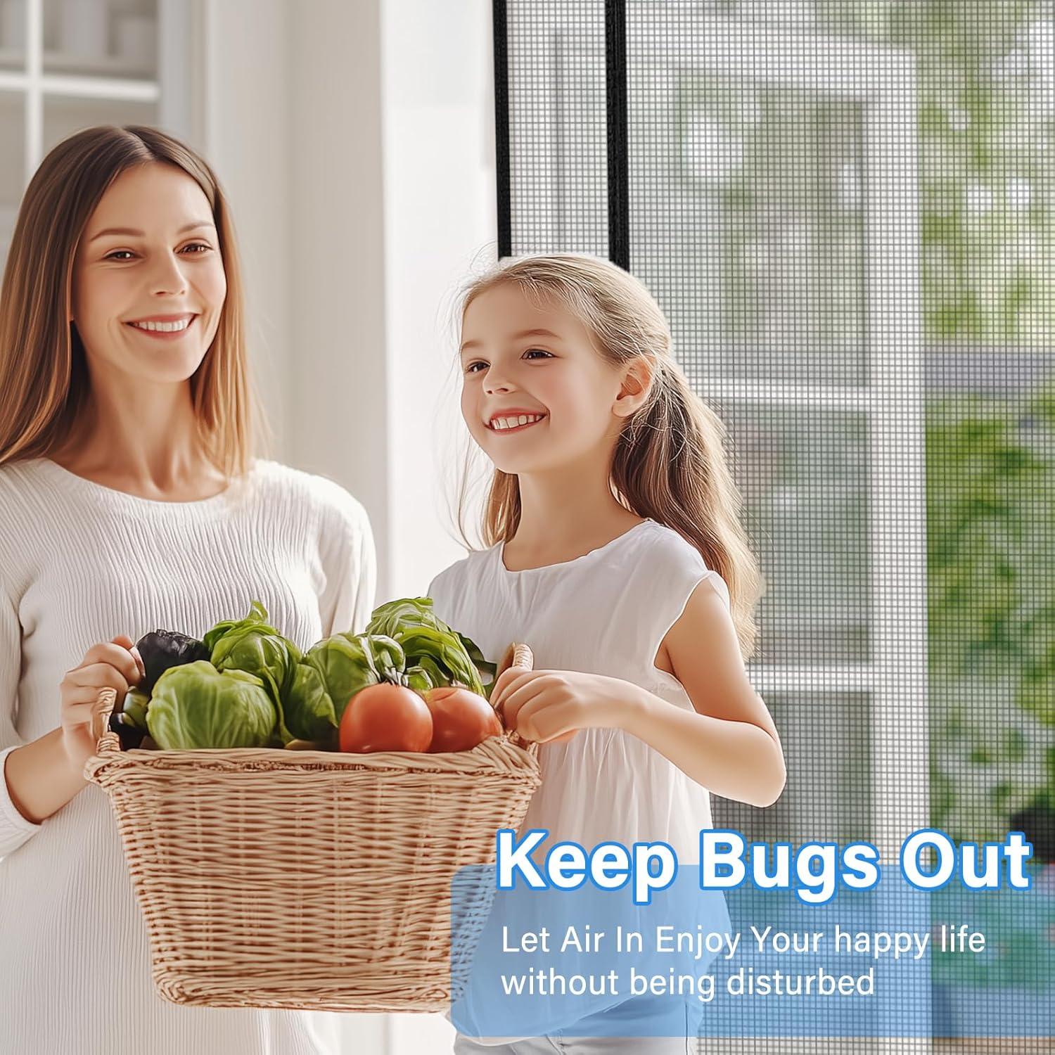 Puerta Pantalla Magnética CANLENE 36x82 cm Fácil Instalación