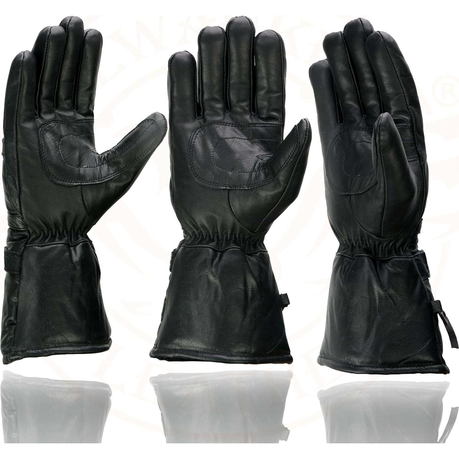 Guantes de Cuero Milwaukee Leather MG7505 para Hombre Negro