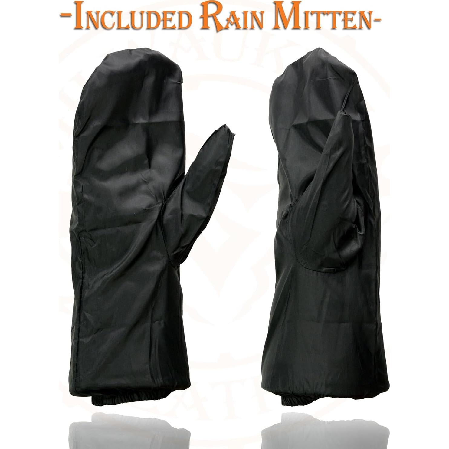 Guantes de cuero Milwaukee Leather MG7505 para hombres negros