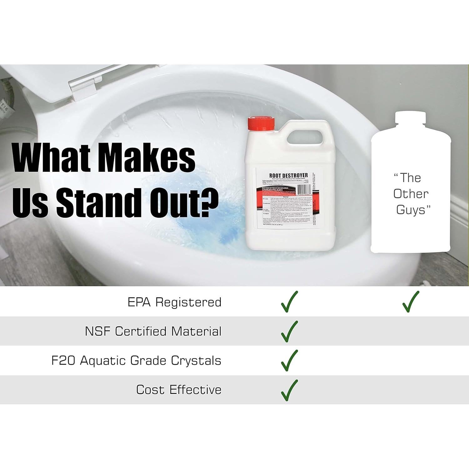 Destruidor de Raíces Sanco 0.91kg - Asesino de Raíces para Tuberías