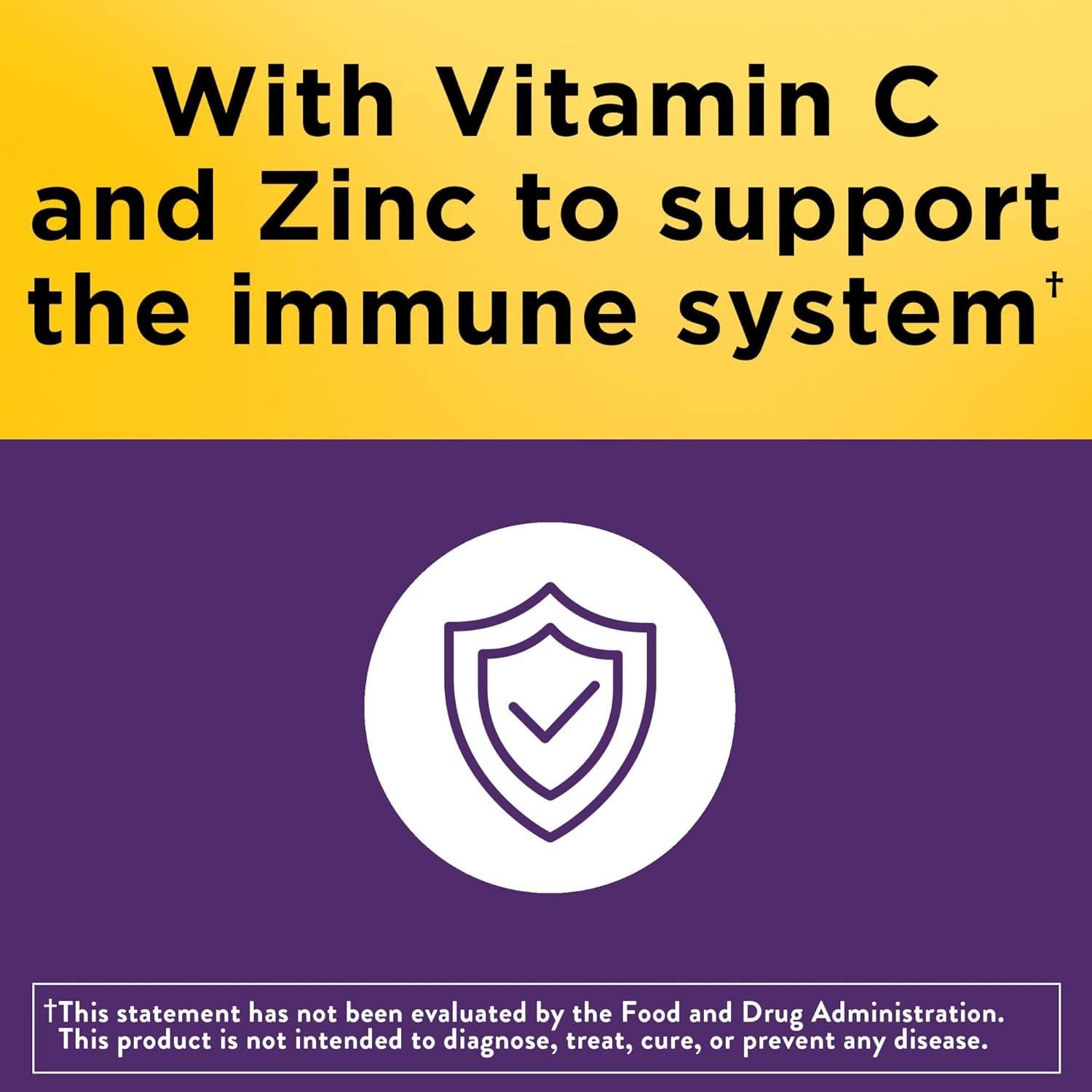 Elderberry Nature Made 400 mg con Vitamina C y Zinc - 60 Cápsulas