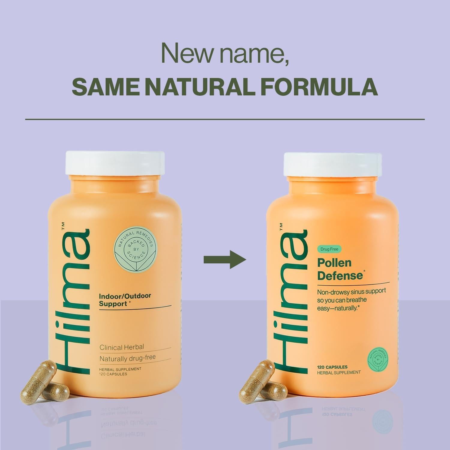 Hilma Natural Soporte Sinusal 120 Cápsulas Veganas Alivio Alergias