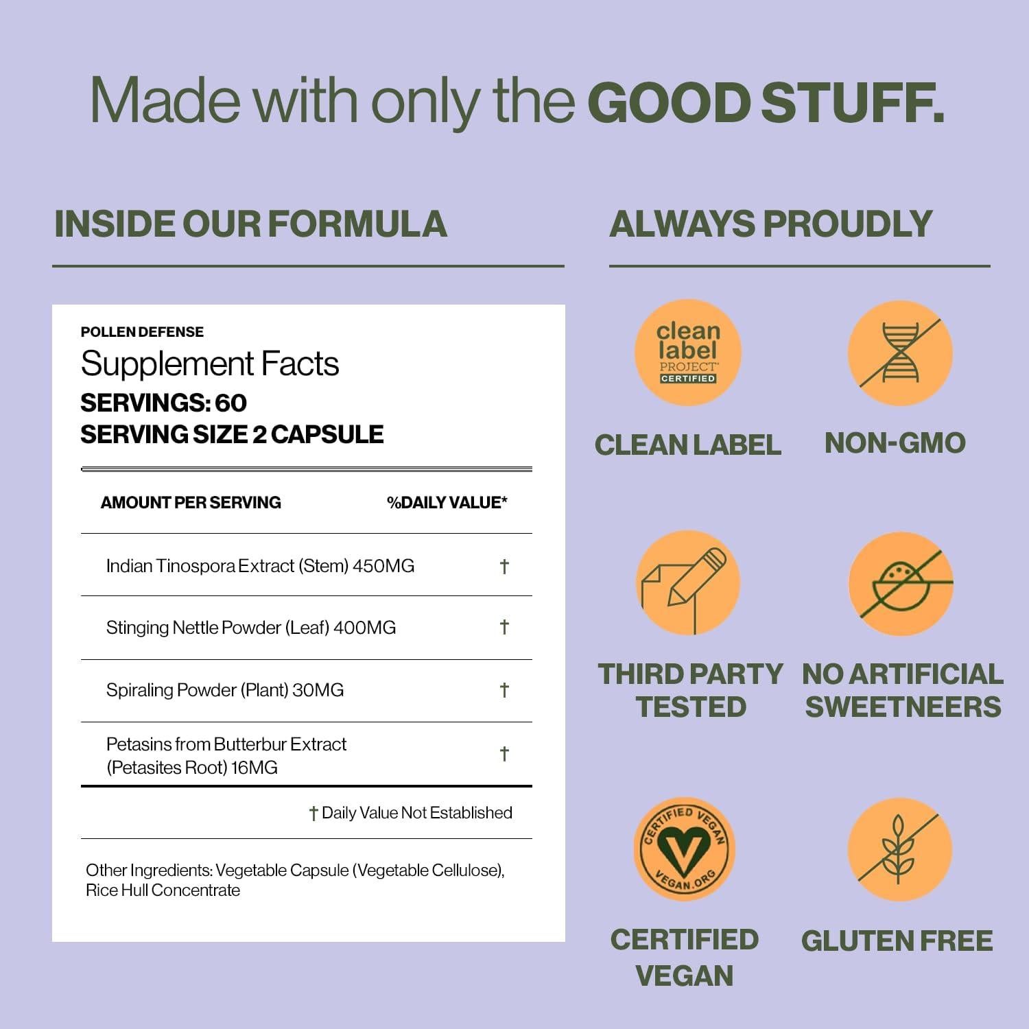 Hilma Natural Soporte Sinusal 120 Cápsulas Veganas Alivio Alergias