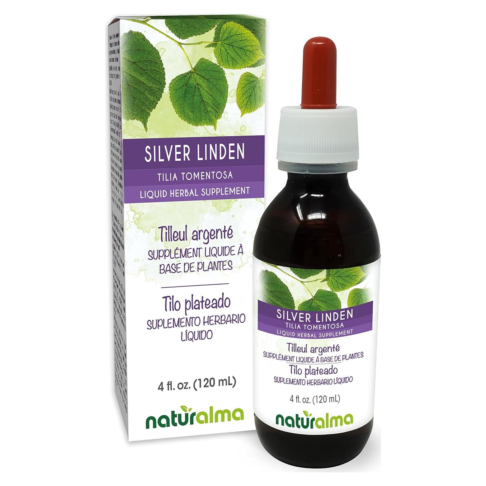 Tinte de Tilo Plateado Naturalma 118.29 ml - Suplemento Herbal Vegano