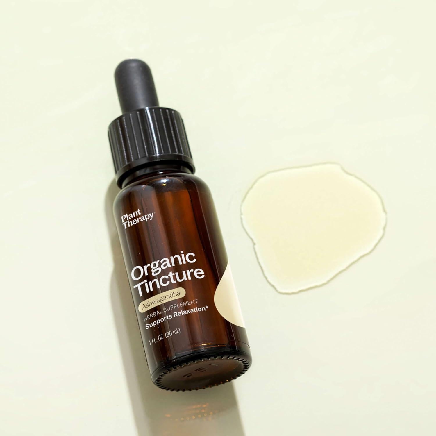 Tintura de Ashwagandha Orgánica Plant Therapy 30 mL - Relajación