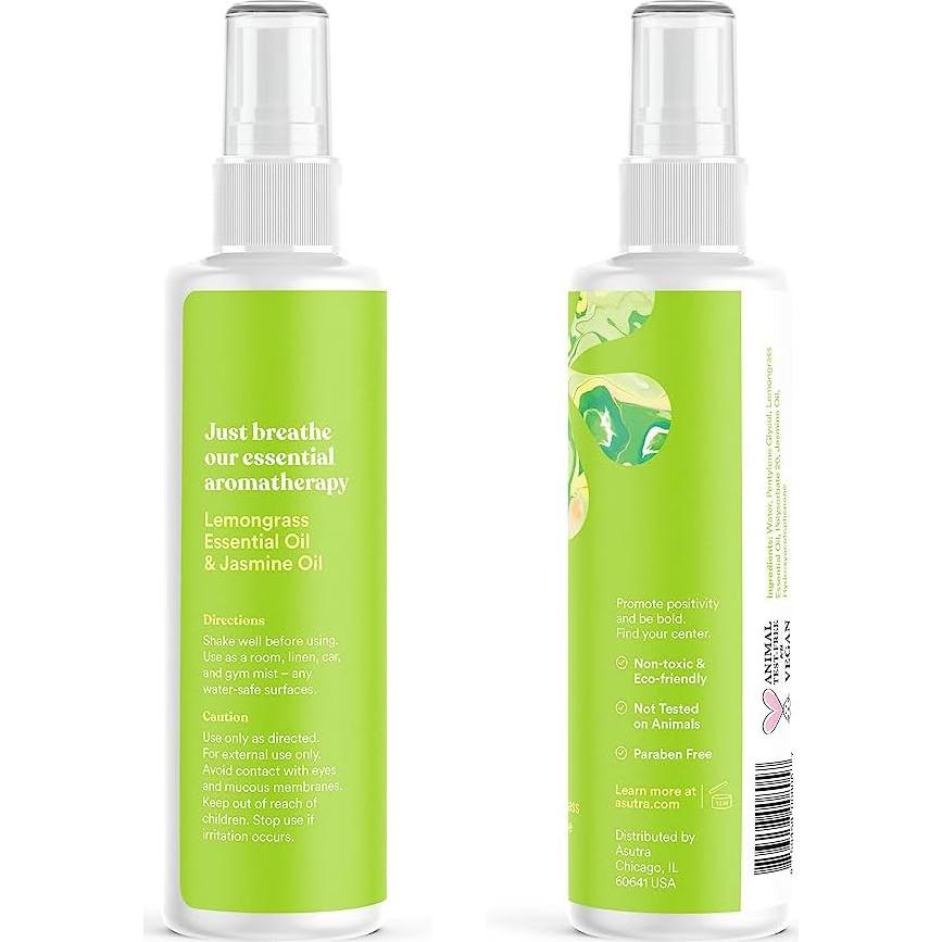 Spray Aromaterapia ASUTRA 118 ml - Hierba de Limón y Jazmín