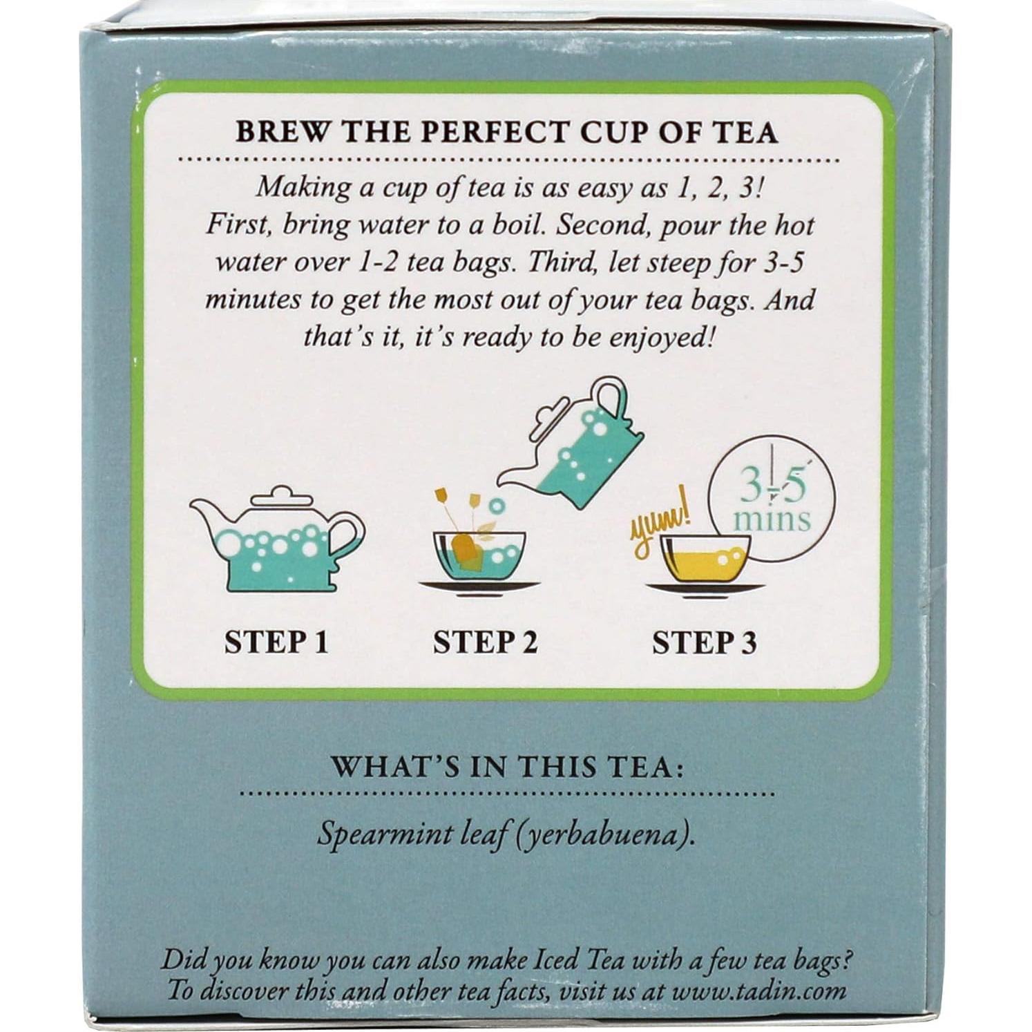 Té de Menta Verde Tadin 24 Bolsitas - Alivio Indigestión