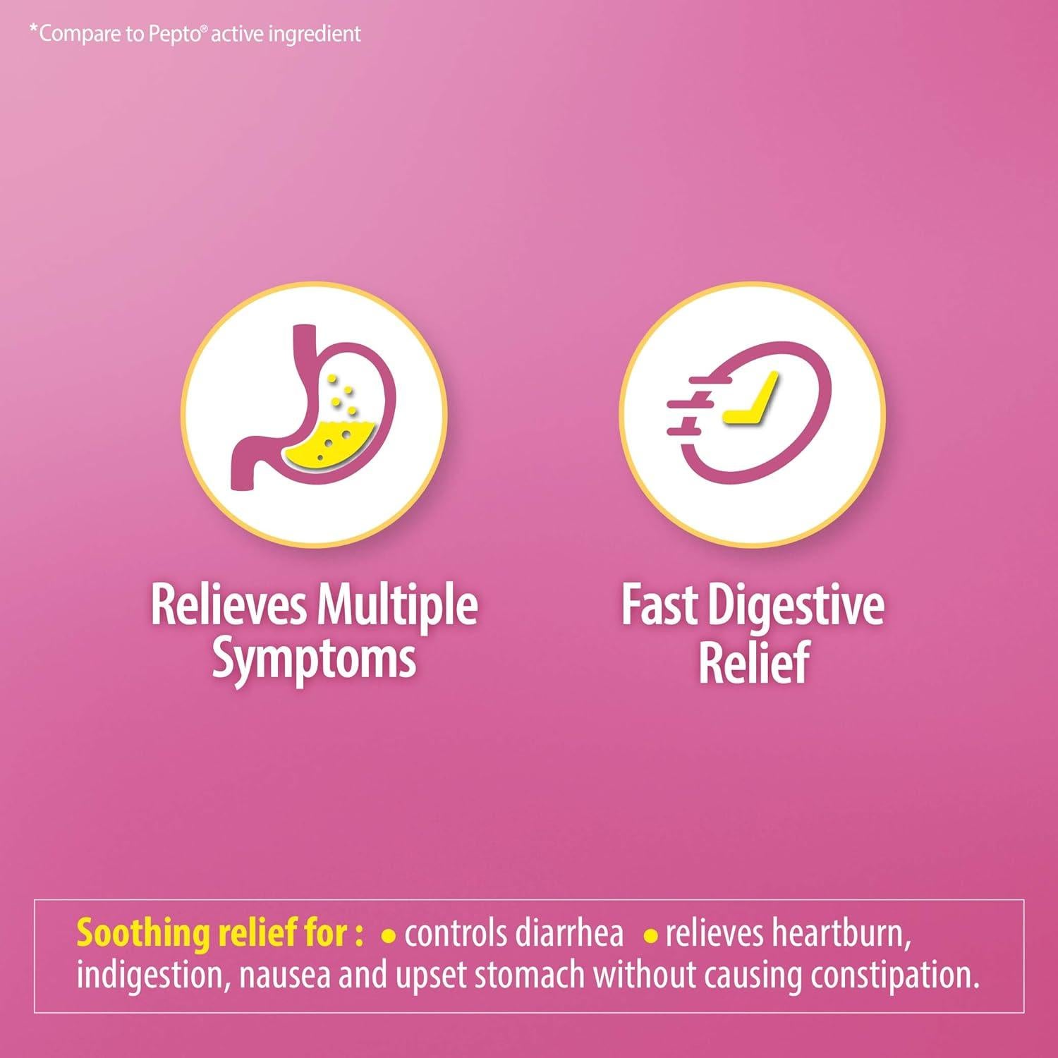 HealthA2Z Bismuto 262mg | Alivio Digestivo 36 Tabletas