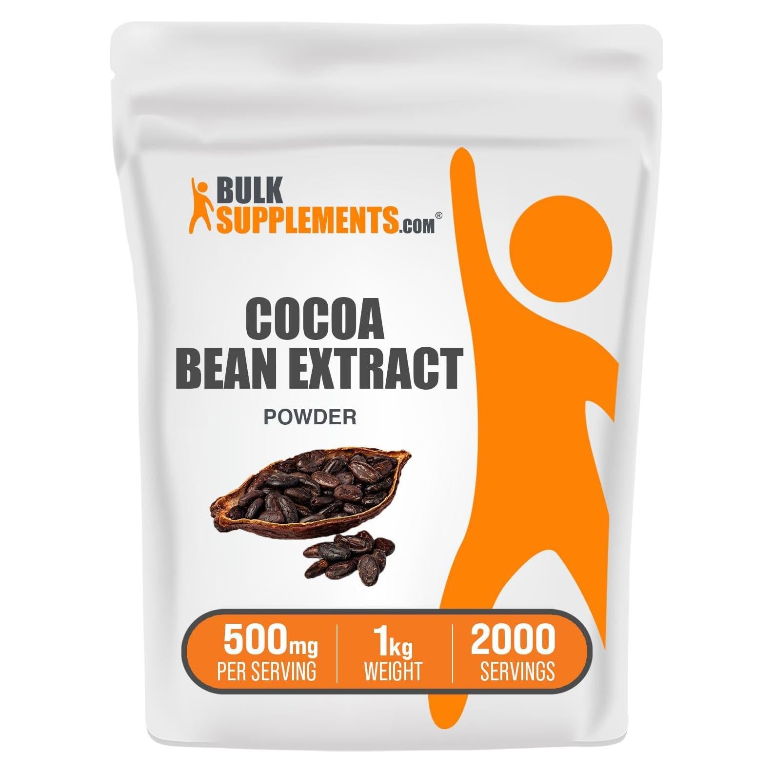 Extracto de Grano de Cacao en Polvo BulkSupplements 1kg Sin Azúcar