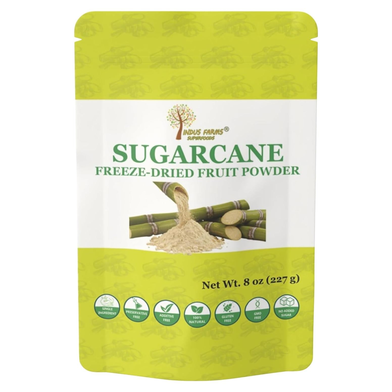 Polvo de Jugo de Caña de Azúcar Indus Farms 226.8 g - 100% Puro