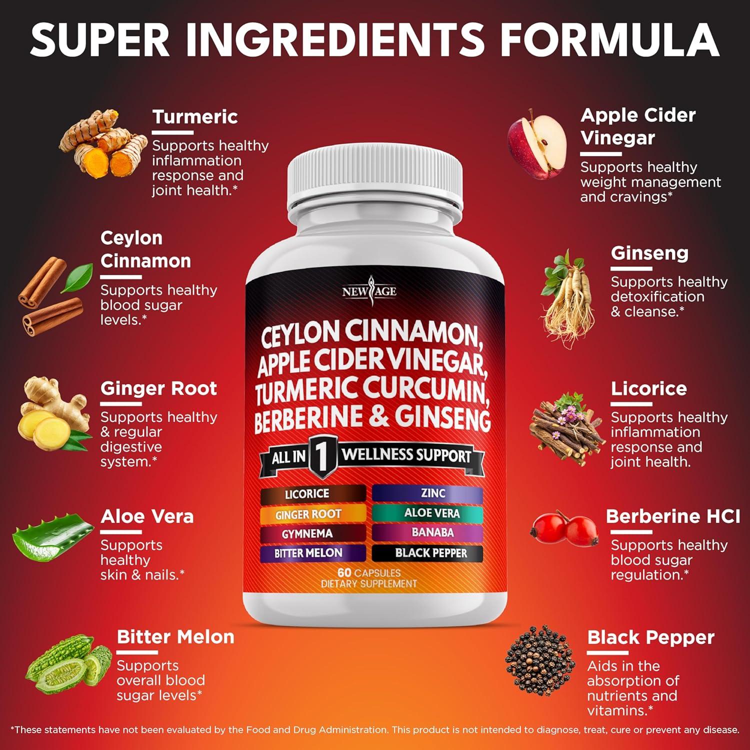 Suplemento Todo en Uno New Age - Canela de Ceilán 60 Cápsulas