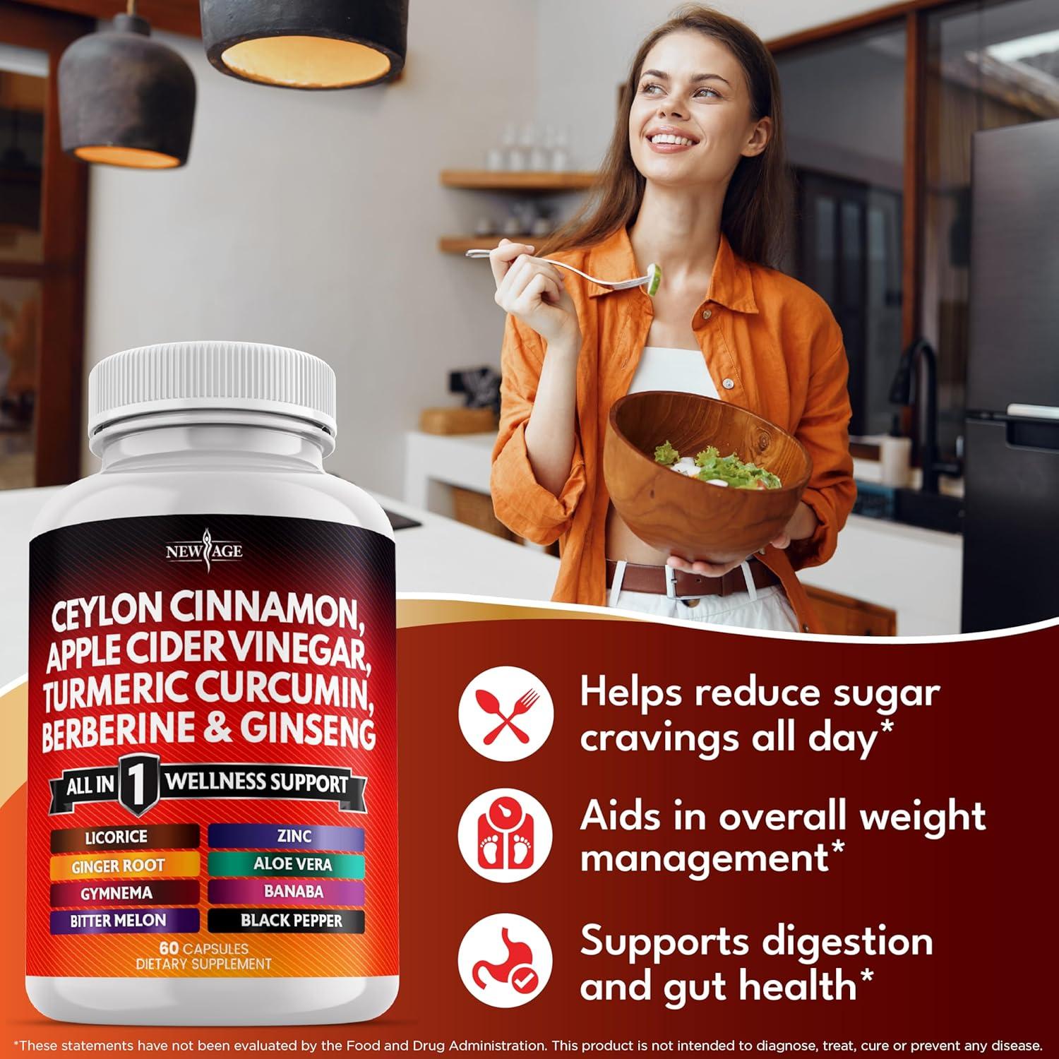 Suplemento Todo en Uno New Age - Canela de Ceilán 60 Cápsulas