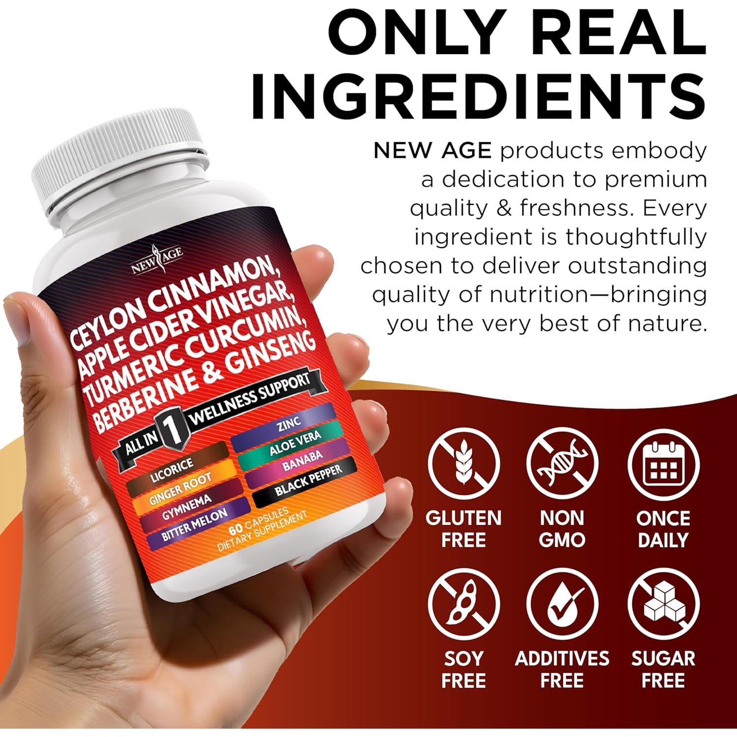 Suplemento Todo en Uno New Age - Canela de Ceilán 60 Cápsulas