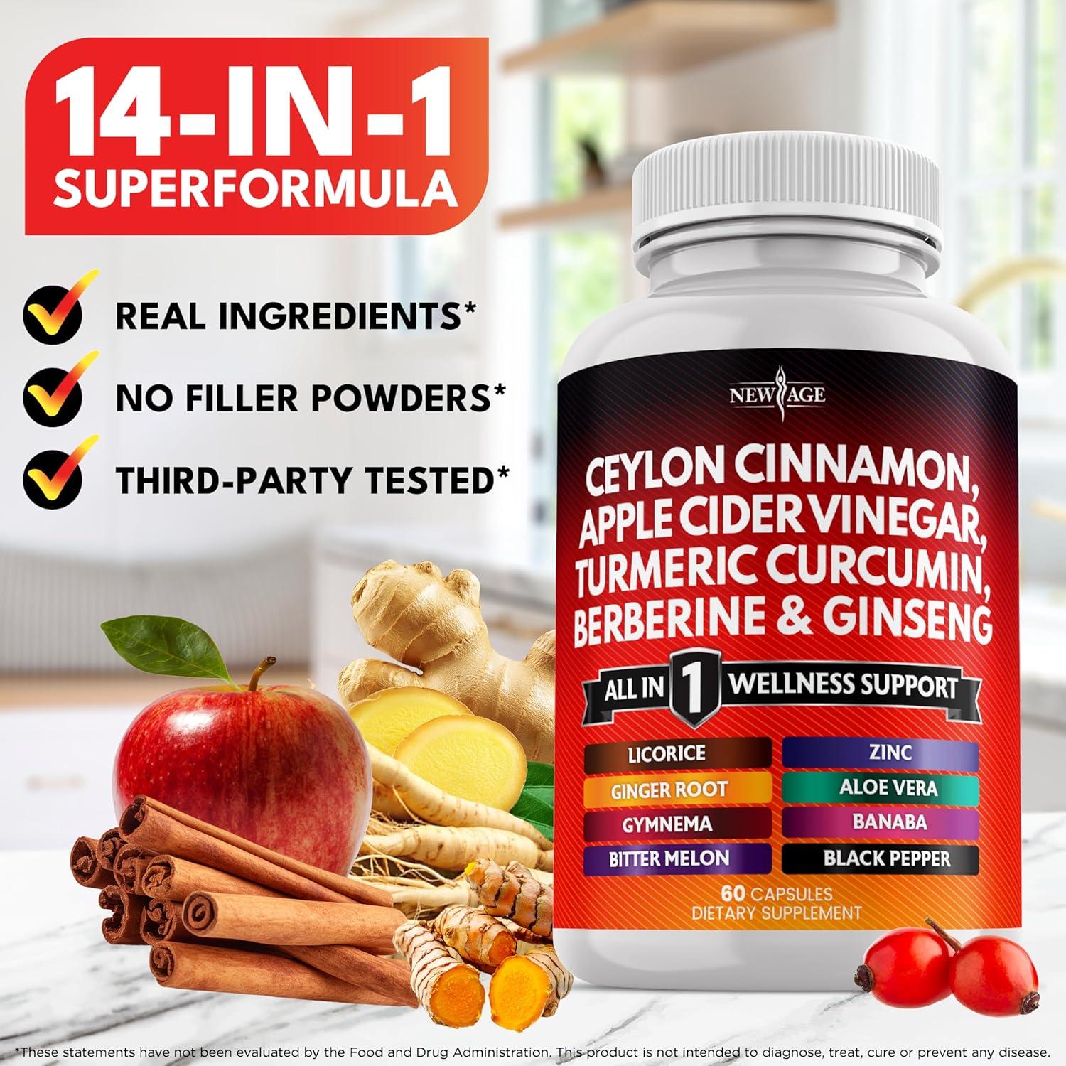 Suplemento Todo en Uno New Age - Canela de Ceilán 60 Cápsulas