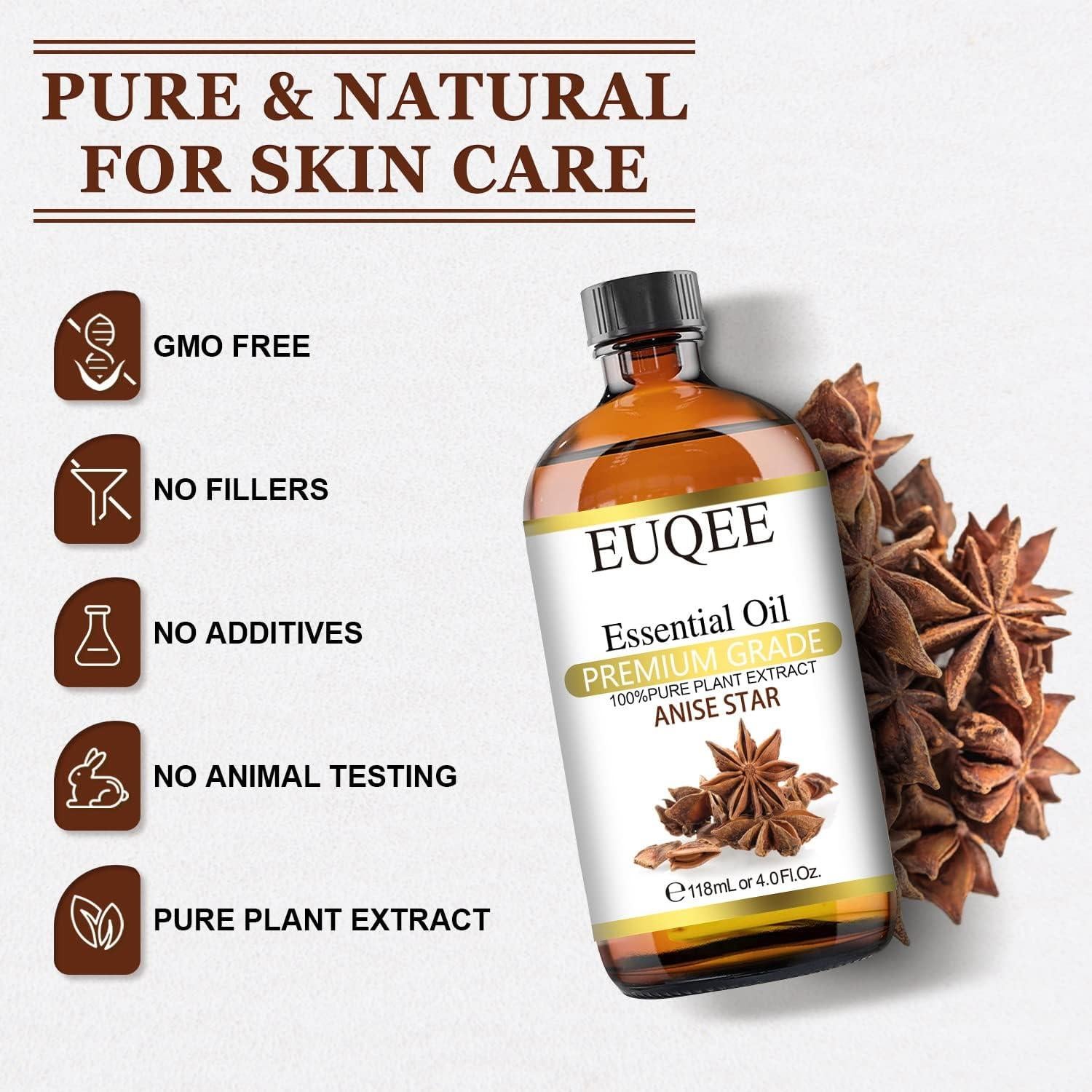 Aceite Esencial de Estrella de Anís 118ml EUQEE - Fragancia Pura