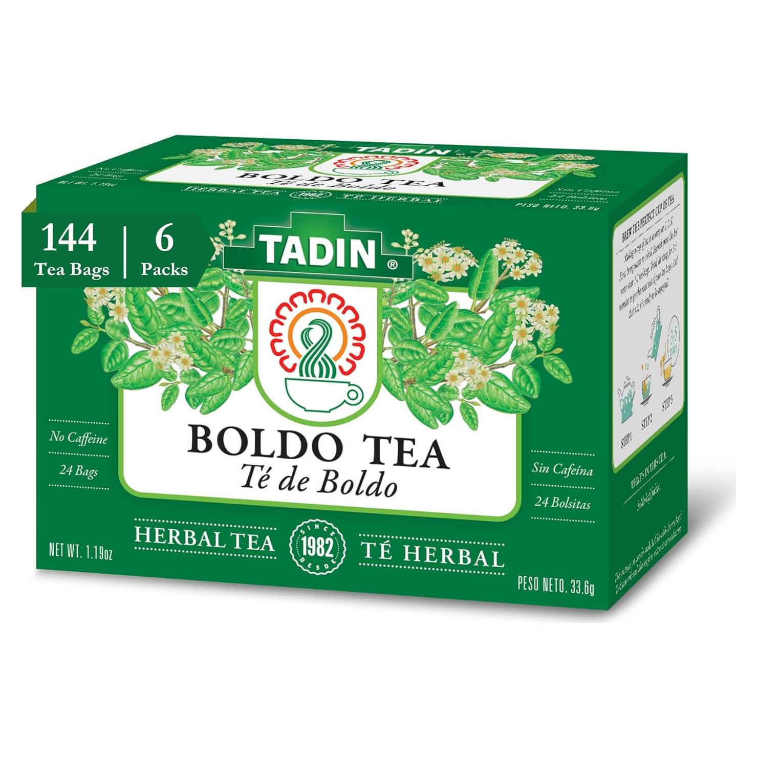 Té de Boldo Herbal Tadin, Sin Cafeína, 144 Cuentos