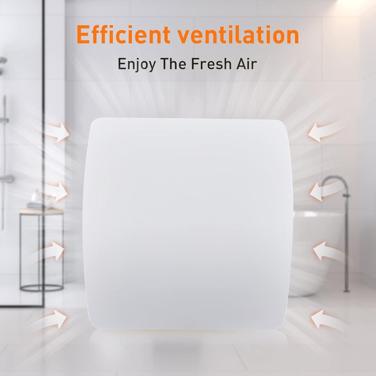 Ventilador Extractor de Baño Hehou 4" Silencioso 80 CFM