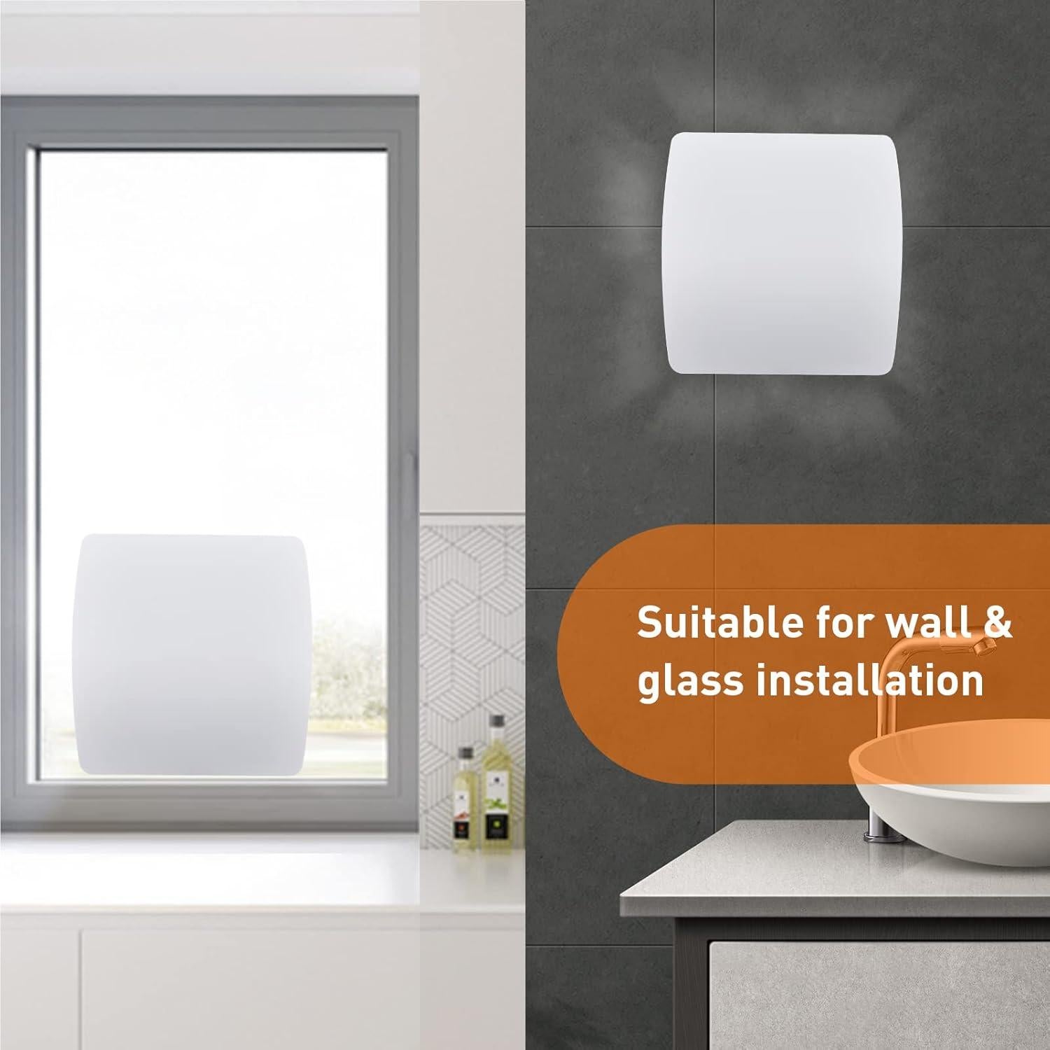 Ventilador Extractor de Baño Hehou 4" Silencioso 80 CFM