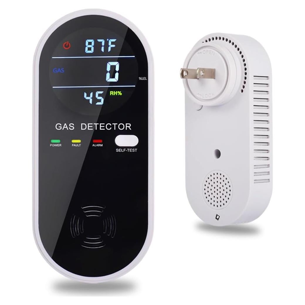 Detector de Gas Combustible 3 en 1 FLUNGSKY con Pantalla LCD