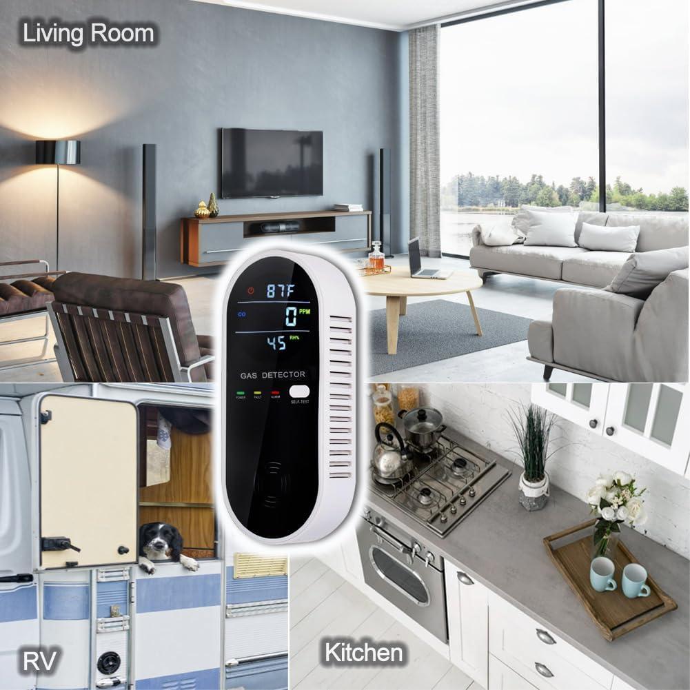 Detector de Gas Combustible 3 en 1 FLUNGSKY con Pantalla LCD