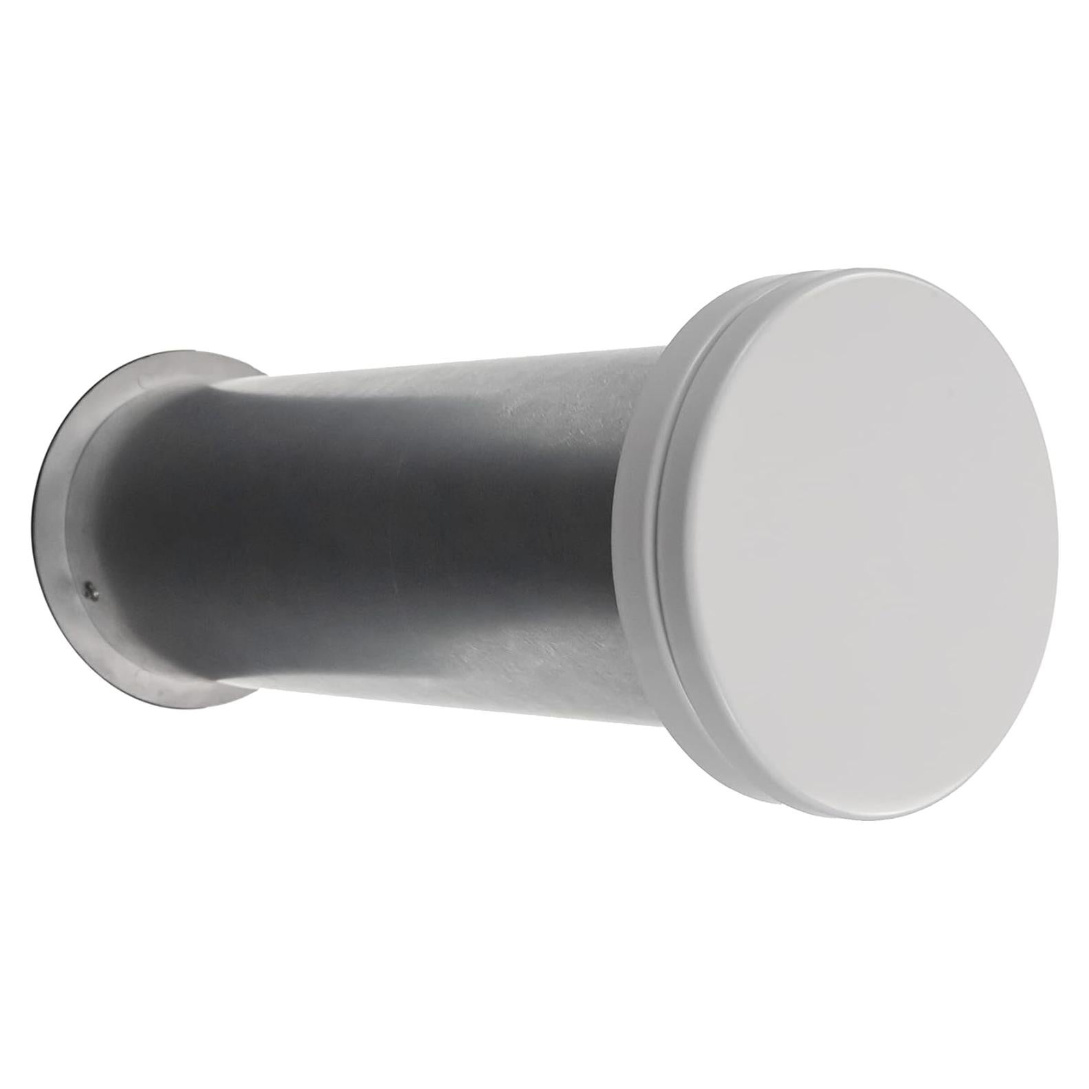 Repa Market 4 Inch Through-Wall Natural Airflow Ventilation Kit - Adjustable Length, Soundproof, Easy Cleaning - Polymer Coated Steel Modern Diffuser and Aluminum Alloy Vent Grille, Cover