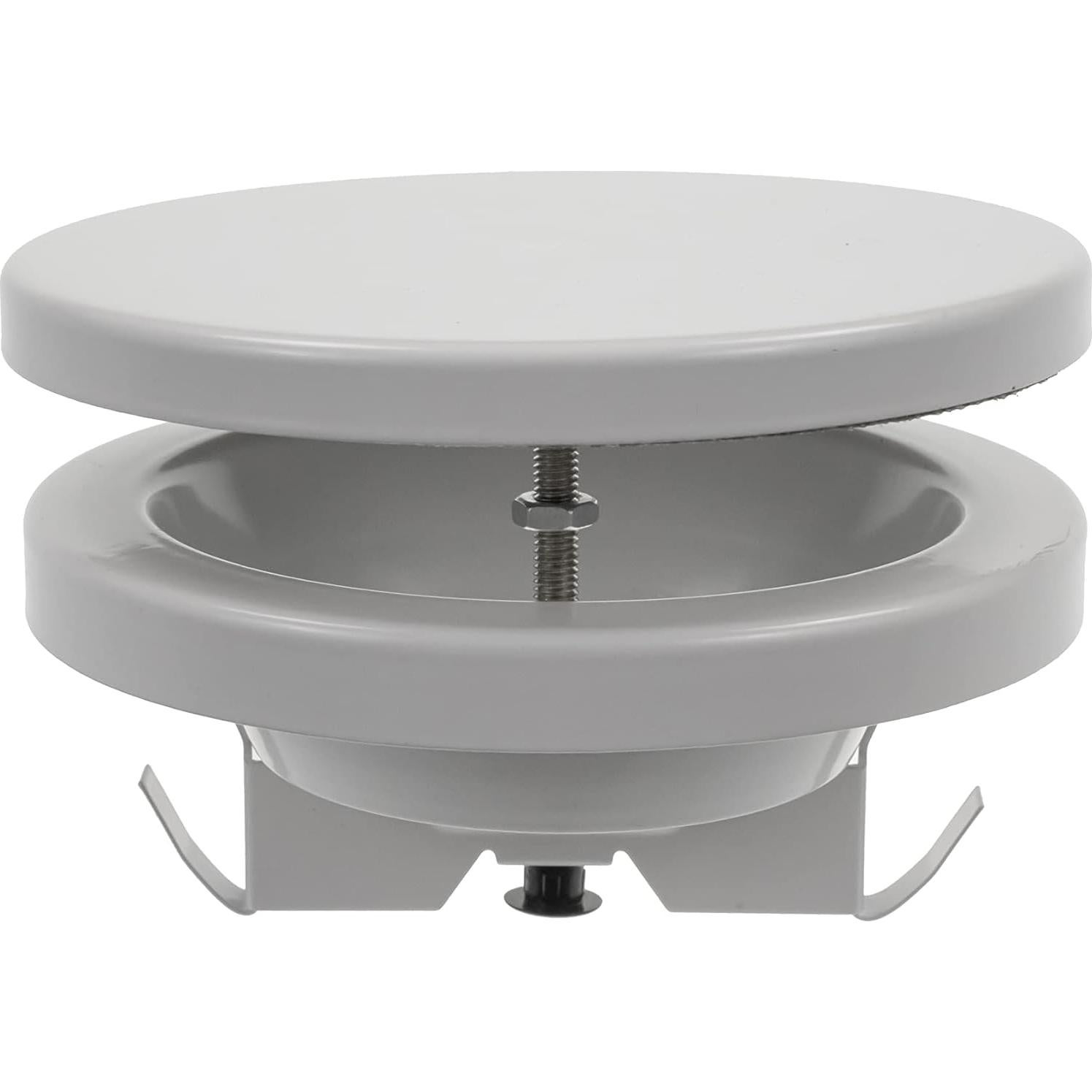 Repa Market 4 Inch Through-Wall Natural Airflow Ventilation Kit - Adjustable Length, Soundproof, Easy Cleaning - Polymer Coated Steel Modern Diffuser and Aluminum Alloy Vent Grille, Cover