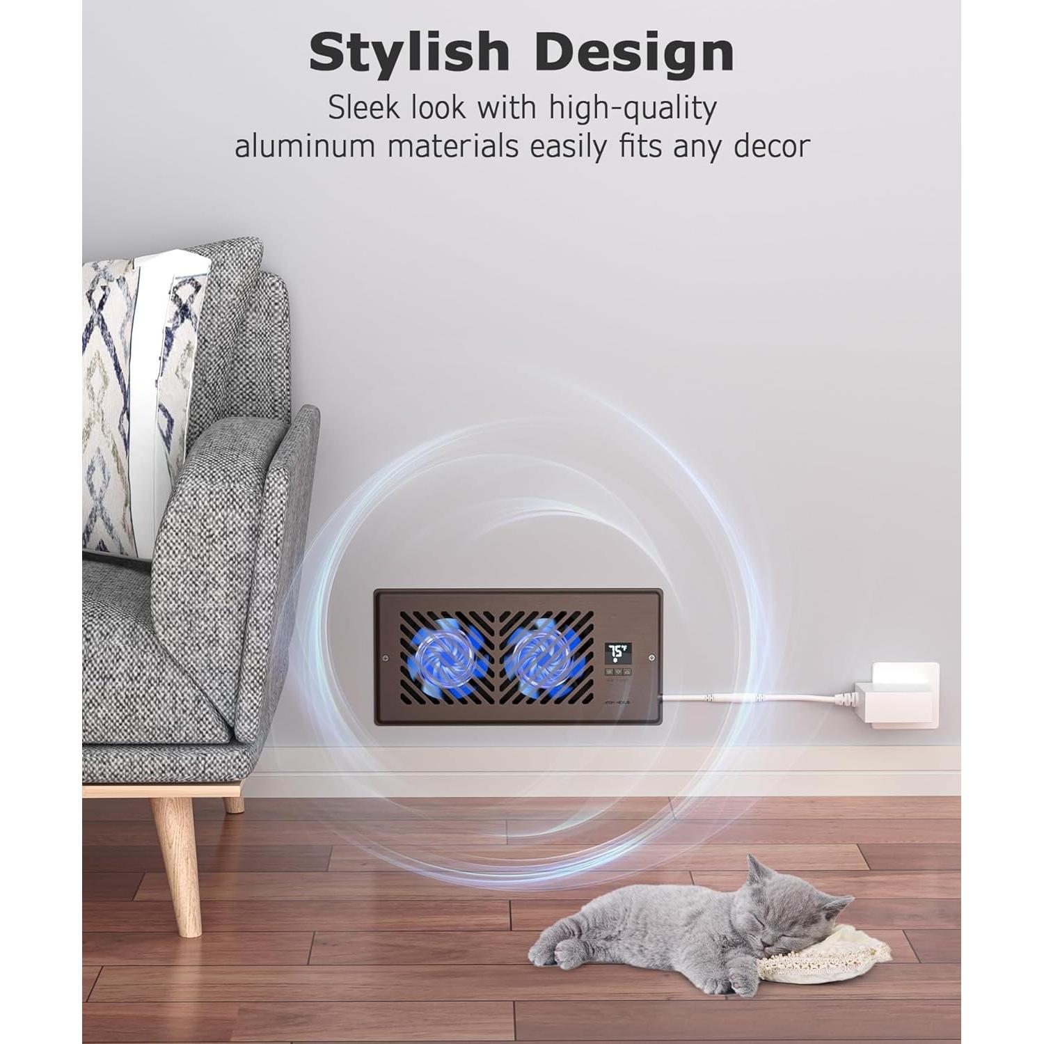 Ventilador Aumentador de Registro ATOM NEXUS 4x10" Control Remoto