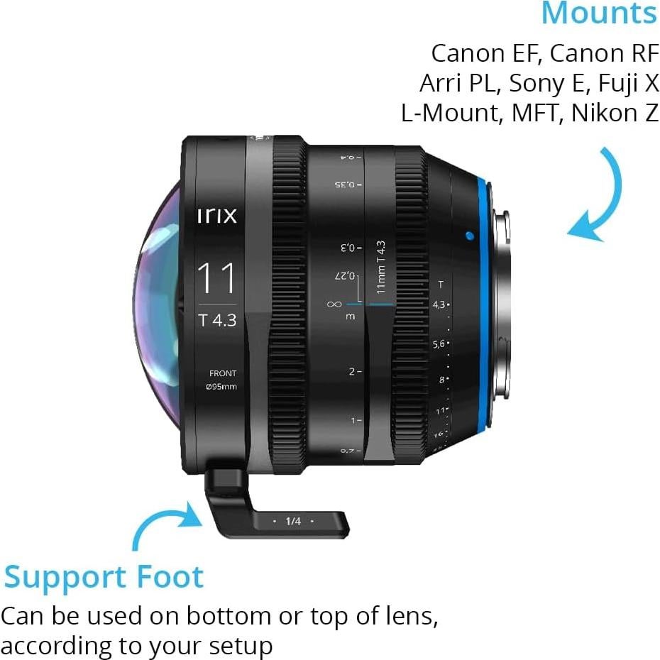 Lente Irix Cine 11mm T4.3 Montura L para Cámaras Leica