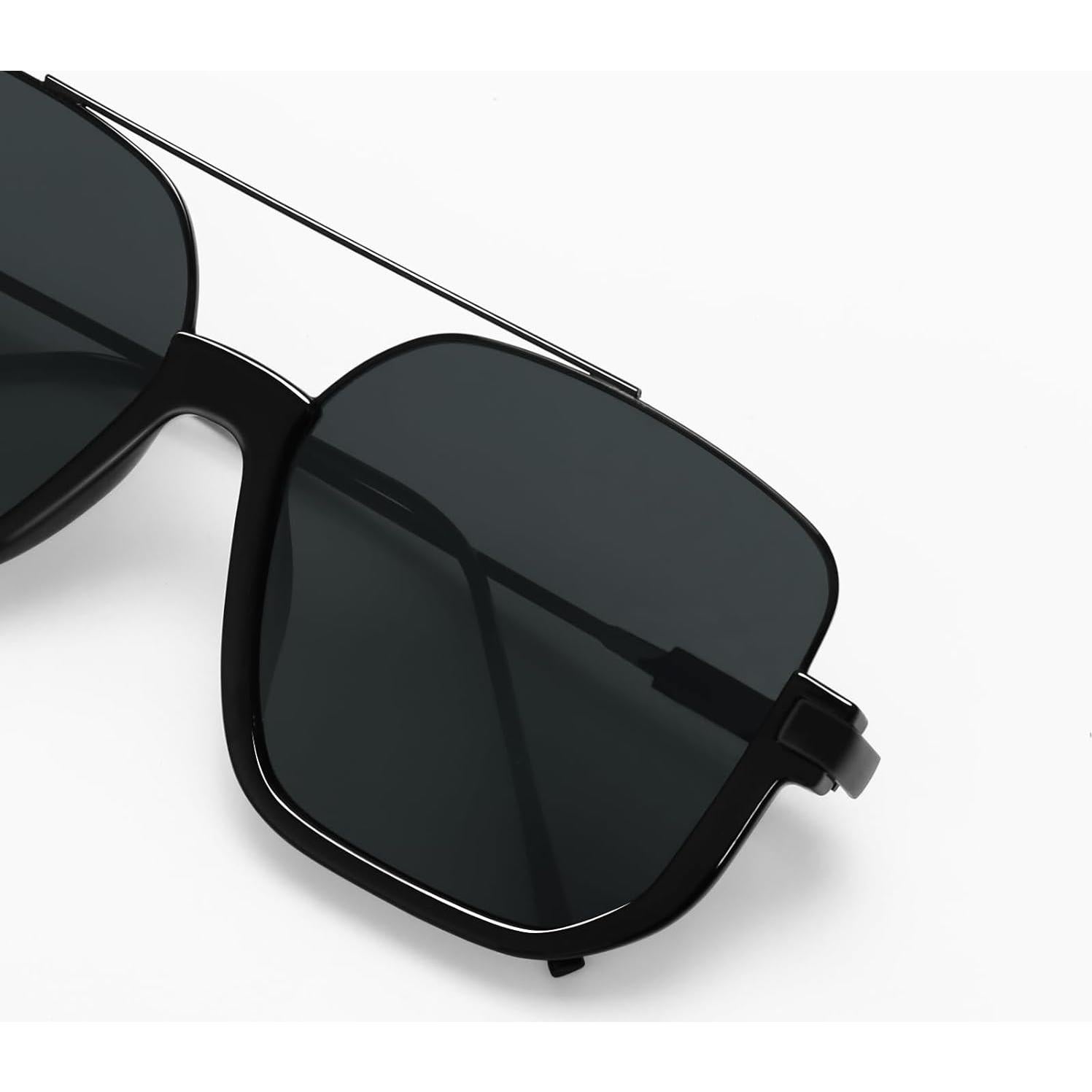 Gafas de sol aviador retro GUVIVI unisex 100% UV 47mm