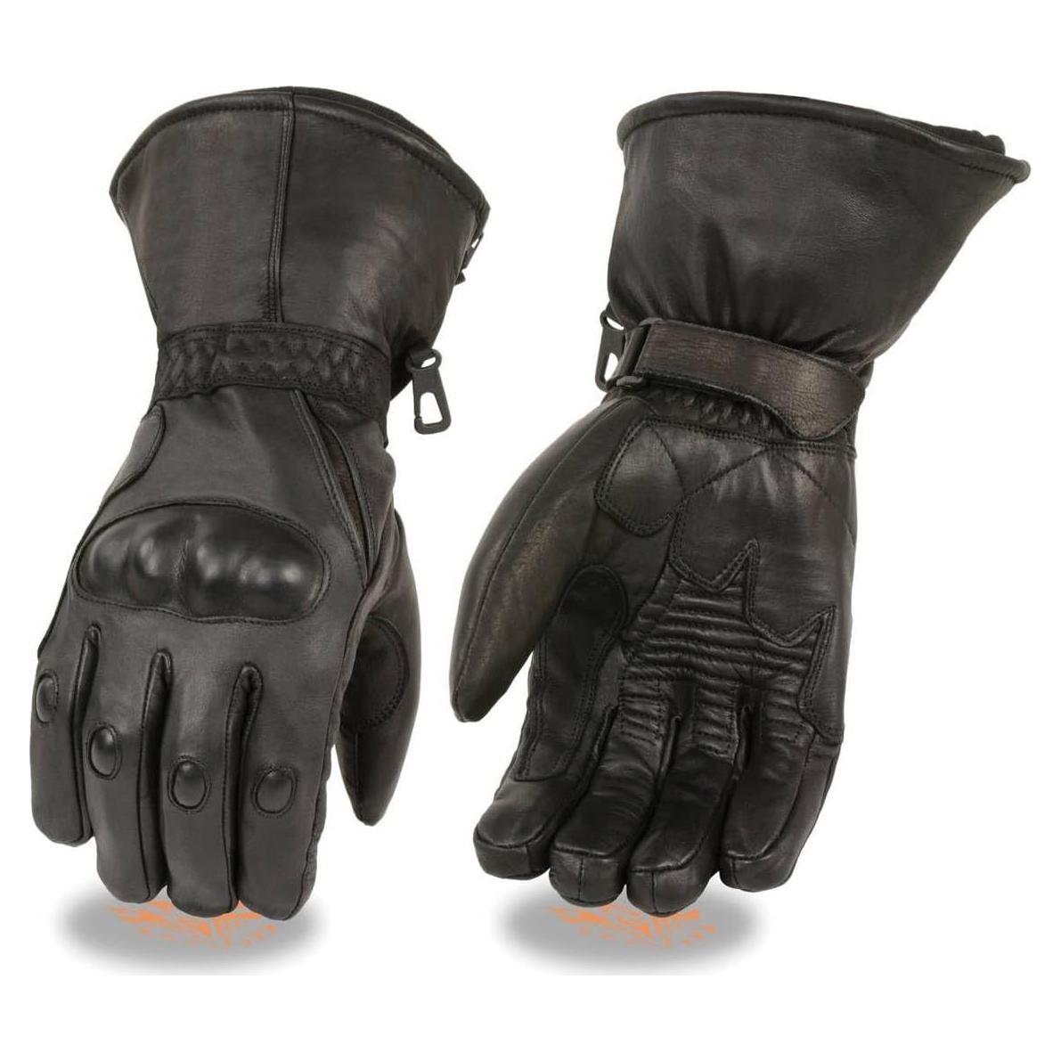 Guantes de Cuero Milwaukee Leather MG7505 para Hombre Negro