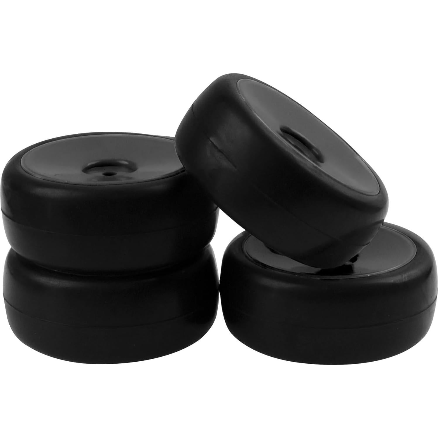 Aros de Rueda 12mm + Neumáticos de Goma 65mm HIRCQOO RC